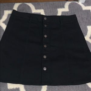 Black Button Up Skirt